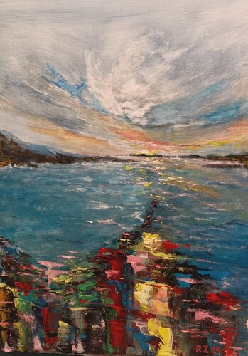 Dar ne vakaras van Robertas Zabitis, Schilderij te koop op Singulart