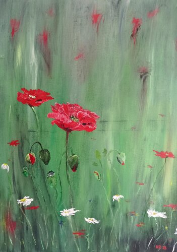 Aguonos van Robertas Zabitis, Schilderij te koop op Singulart