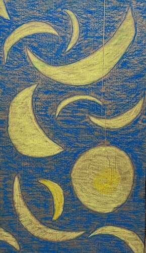 Kartonbild elf  -Monde- von Rainer Neundörfer, Malerei kaufen auf Singulart