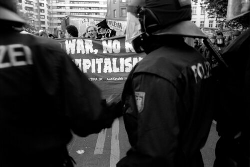 May Day demonstration, Berlin-Kreuzberg 2009 di Michel Meijer, Fotografia in vendita su Singulart