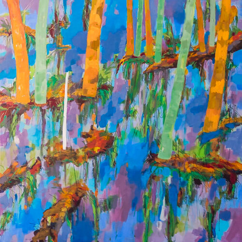 Mittendrin - Swamp von Renate Pfrommer, Malerei kaufen auf Singulart
