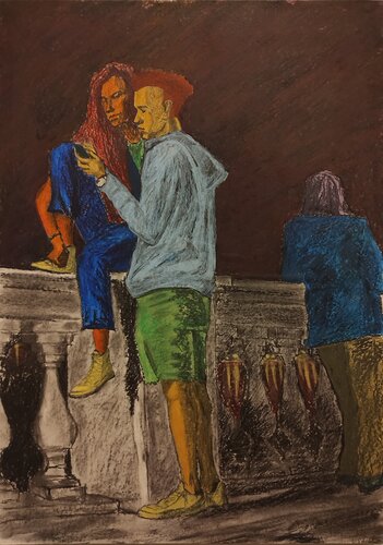 PSEO NOCTURNO de Raúl Antonio Besoain, Dibujo a la venta en Singulart