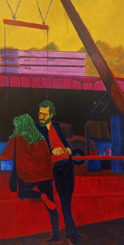 PORTEÑANDO by Raúl Antonio Besoain, Painting for Sale on Singulart