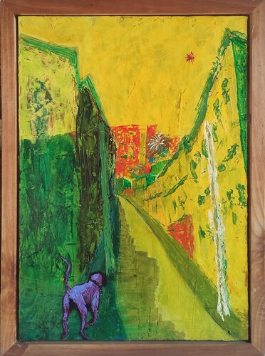 SUBIENDO POR URRIOLA van Raúl Antonio Besoain, Schilderij te koop op Singulart