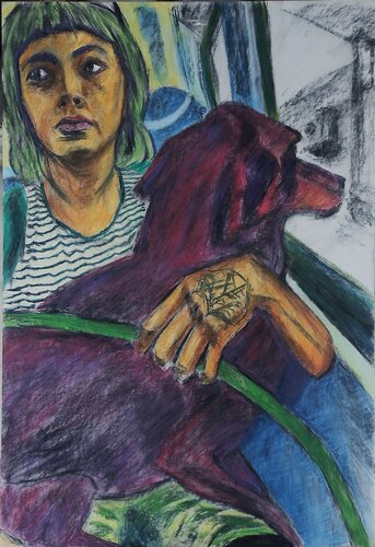 CRUZANDO BAVESTRELLO by Raúl Antonio Besoain, デッサン for Sale on Singulart