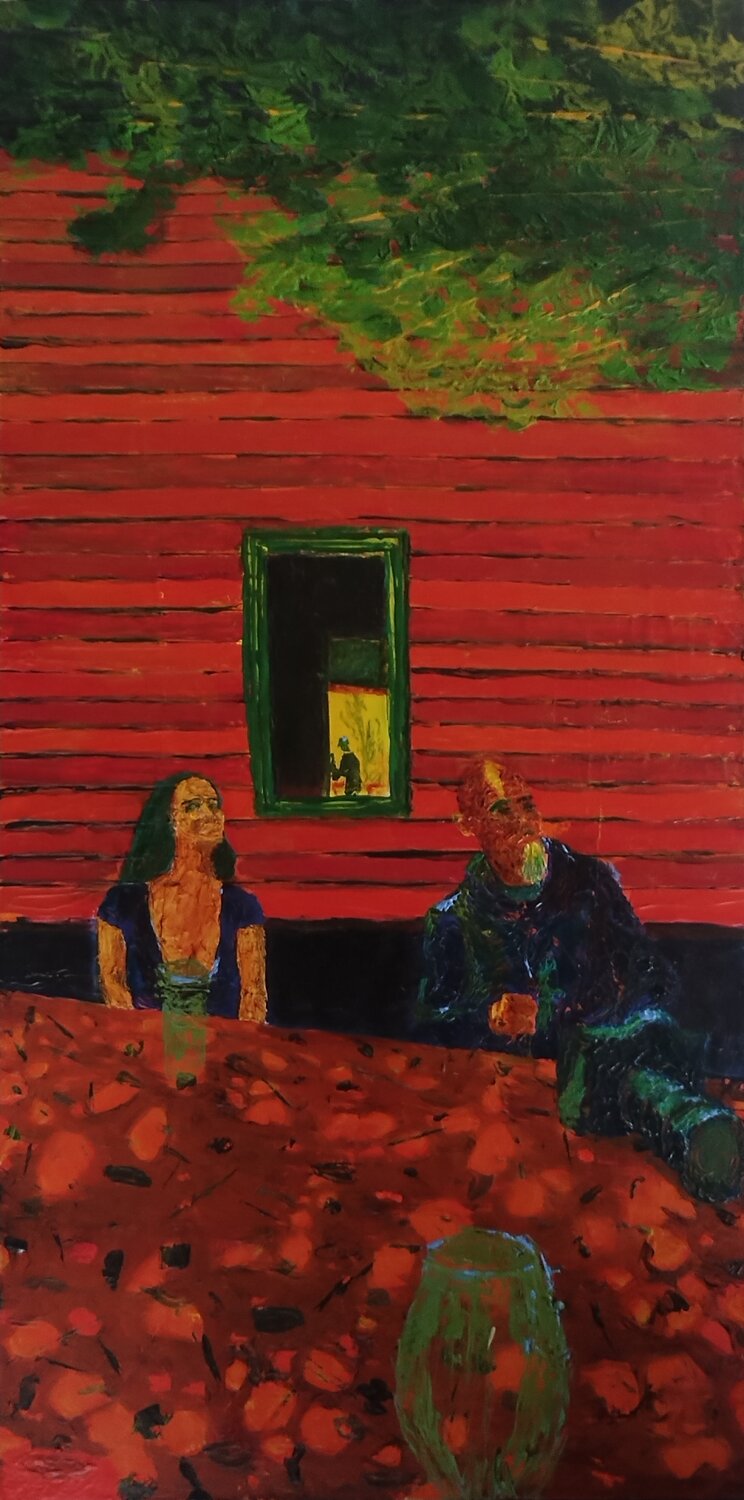 ESTACION RECREO Raúl Antonio Besoain Origineel schilderij te koop