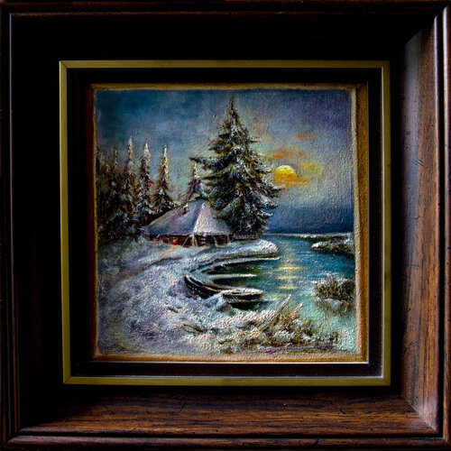 Waiting for Christmas di Inga Loginova, Pittura in vendita su Singulart