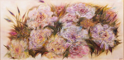 Peony mood van Inga Loginova, Schilderij te koop op Singulart
