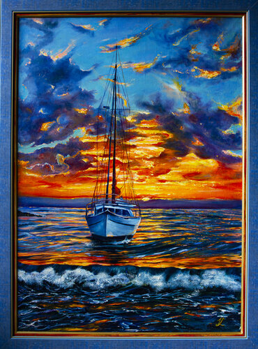 Sunset silence von Inga Loginova, Malerei kaufen auf Singulart