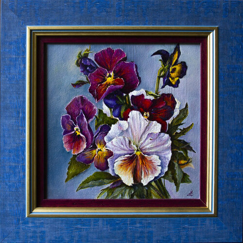 Viola mood de Inga Loginova, Pintura a la venta en Singulart