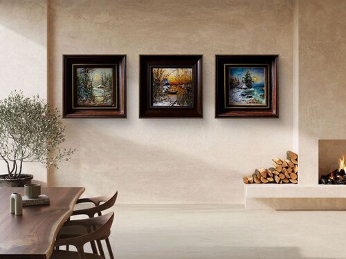 The Frosty Solitude Trilogy by Inga Loginova, Painting for Sale on Singulart