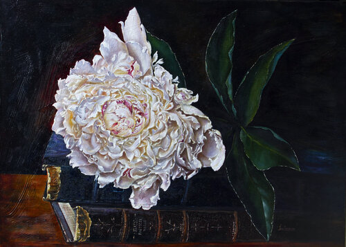 In the Shadows of an Antique Study de Inga Loginova, Pintura a la venta en Singulart