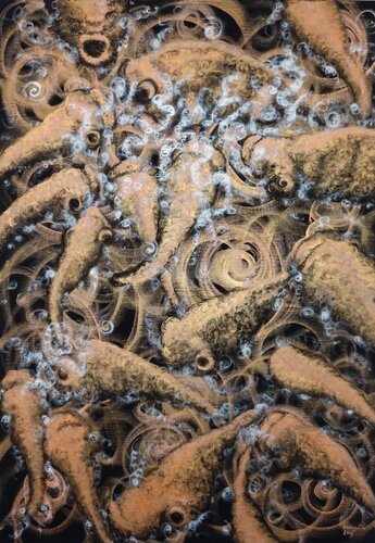 FEEDING: Bronze di Donegel' Chong, Pittura in vendita su Singulart