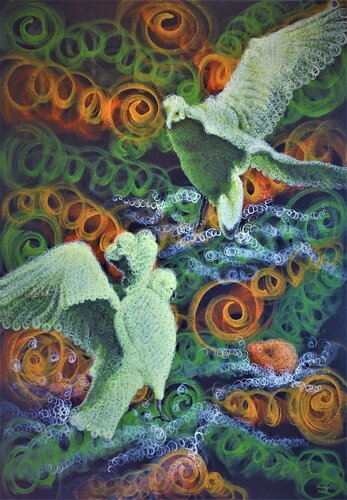 FEEDING: Constance 6 di Donegel' Chong, Pittura in vendita su Singulart