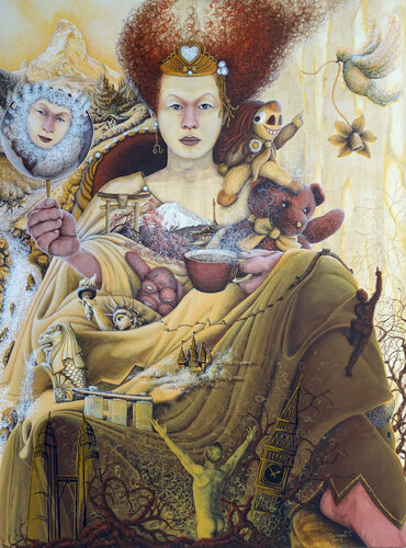 Princess: Home is where you are yourself van Donegel' Chong, Schilderij te koop op Singulart