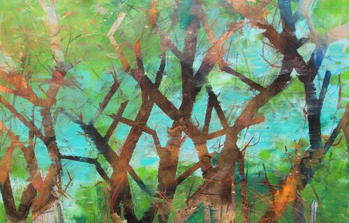 Hain II von Bettina Zedlitz, Malerei kaufen auf Singulart