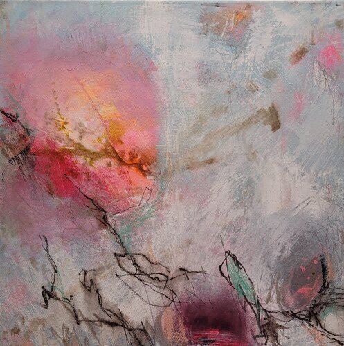 Winterglühen II van Bettina Zedlitz, Schilderij te koop op Singulart