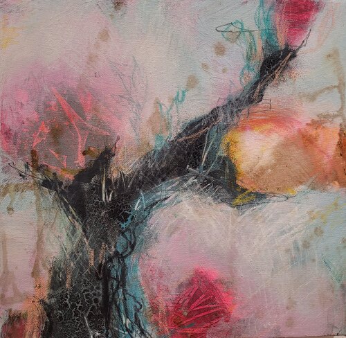 Winterglühen IV van Bettina Zedlitz, Schilderij te koop op Singulart