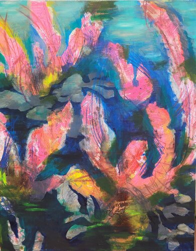 flora:august V von Bettina Zedlitz, Malerei kaufen auf Singulart