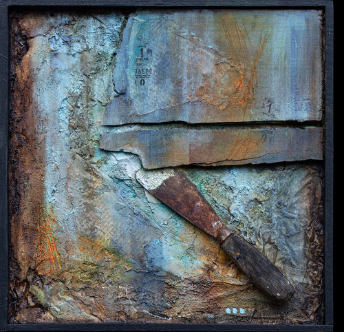 Eine alte Spachtel van Birgit Urlbauer, Andere media te koop op Singulart