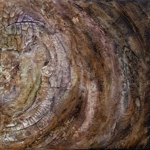 Ein Hauch von Lila 3 van Birgit Urlbauer, Schilderij te koop op Singulart