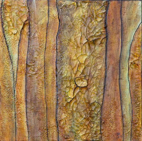 Orangetöne van Birgit Urlbauer, Schilderij te koop op Singulart
