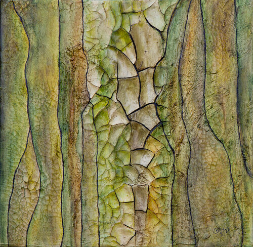 Grüntöne van Birgit Urlbauer, Schilderij te koop op Singulart