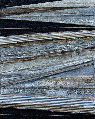 Silberserie Nr.4 van Birgit Urlbauer, Schilderij te koop op Singulart