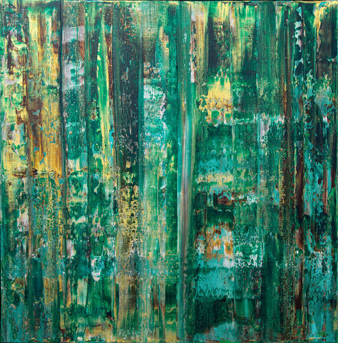 Rakeltechnik Nr.6 van Birgit Urlbauer, Schilderij te koop op Singulart