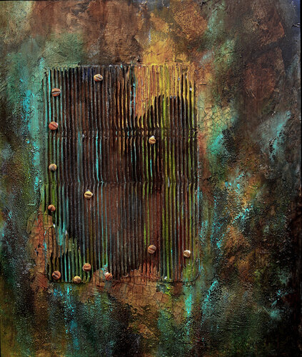 Oxidschimmer di Birgit Urlbauer, Pittura in vendita su Singulart