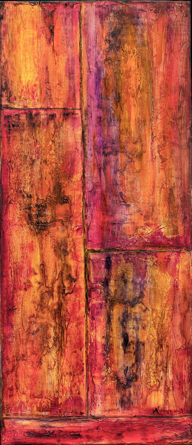 Gemaltes Brett ll Birgit Urlbauer