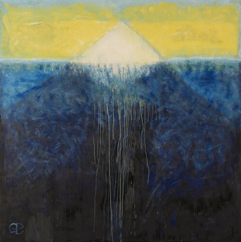 "Glaciers are melting - sea levels are rising" van Günther Baechler, Schilderij te koop op Singulart