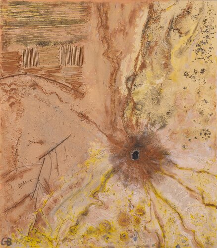 "Watering point with a stone" von Günther Baechler, Malerei kaufen auf Singulart