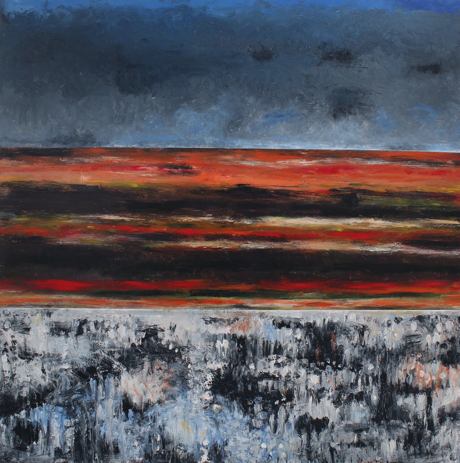 Horizonte, III Günther Baechler Origineel schilderij te koop