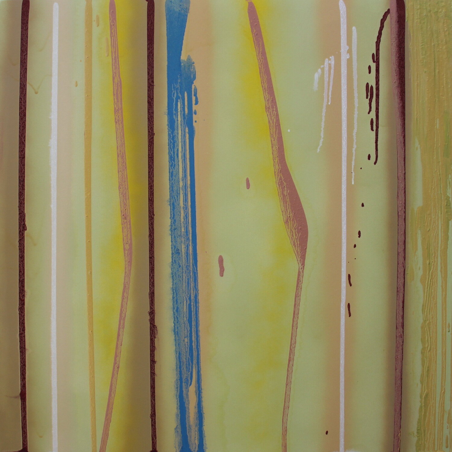 YELLOW DREAMS (Studies for: VER.LÄUFE IV) Günther Baechler Originalgemälde zu verkaufen