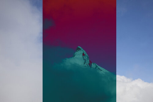Matterhorn Collage II Geraldine Haas