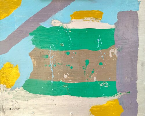Etendard by Mo Lamine Sylla, Painting for Sale on Singulart