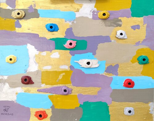 Les murs ont des yeux by Mo Lamine Sylla, Painting for Sale on Singulart