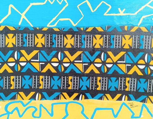 Tradi-modernité by Mo Lamine Sylla, Painting for Sale on Singulart