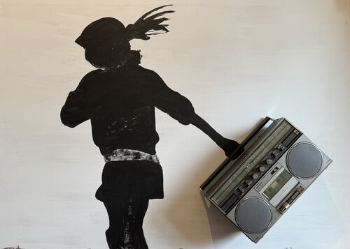 Boombox Girl, in motion di Cord Winter, Altri media in vendita su Singulart