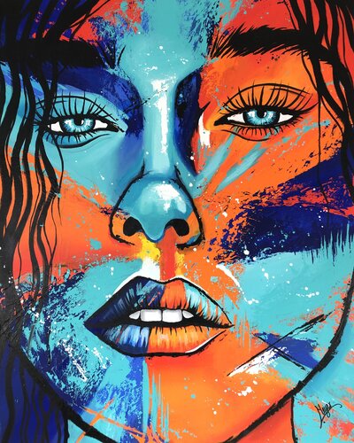 Between pain and ecstasy van Vanessa Meyer, Schilderij te koop op Singulart