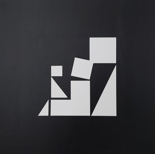A Tangram Family by Francesc Bergadà Gassol, Painting for Sale on Singulart