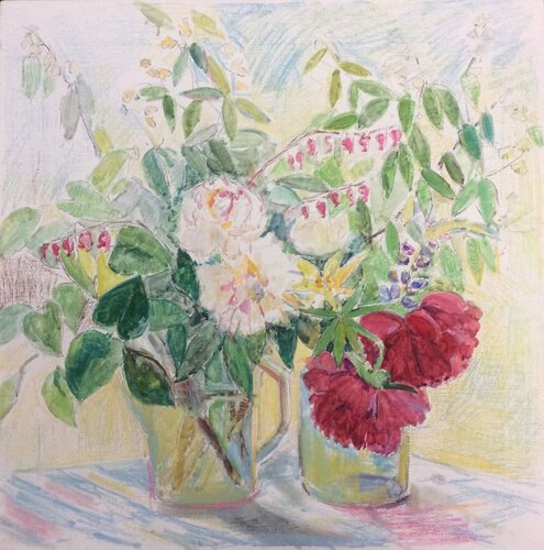 Bouquet of peonies von Anna Trigub, Malerei kaufen auf Singulart
