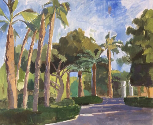 Cyprus. Park di Anna Trigub, Pittura in vendita su Singulart