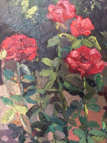 Red roses von Anna Trigub, Malerei kaufen auf Singulart