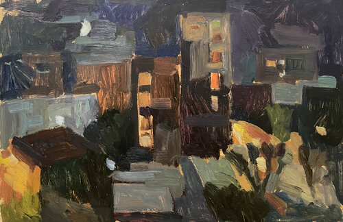 Moscow. View from the window von Anna Trigub, Malerei kaufen auf Singulart