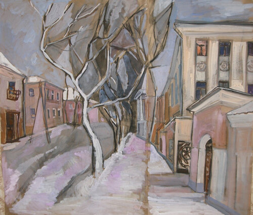 Kaluga . Voskresenskaya Street by Anna Trigub, 기타 매체 for Sale on Singulart
