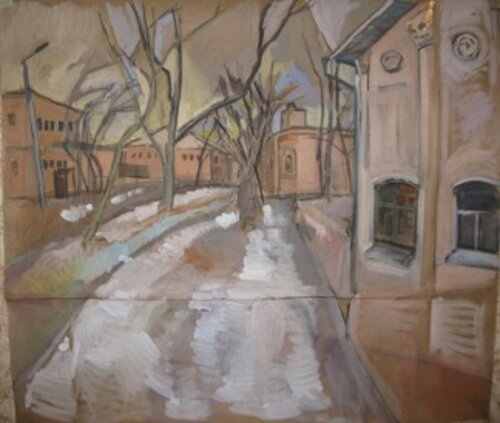 Kaluga . Voskresenskaya Street by Anna Trigub, Work on Paper for Sale on Singulart
