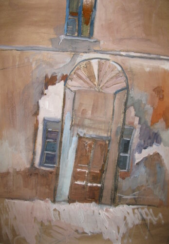 Kaluga . The old courtyard di Anna Trigub, Opera su carta in vendita su Singulart