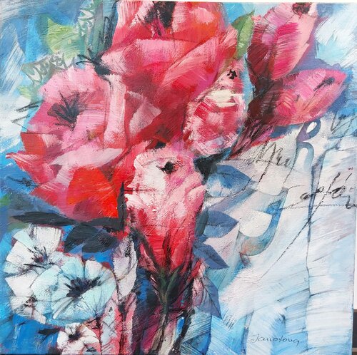 Rosenrot oh Rosenrot von Victoria Janotova, Malerei kaufen auf Singulart